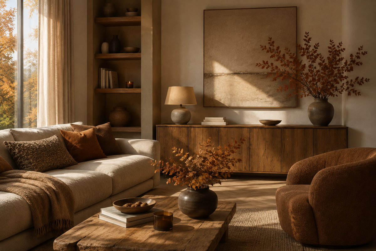 Salón de otoño de Zach & Decor