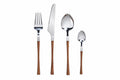 Cubertería Savia, cuchillo, tenedor, cuchara y cucharilla