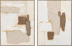 Pareja de cuadros Caliza, diseños I y II