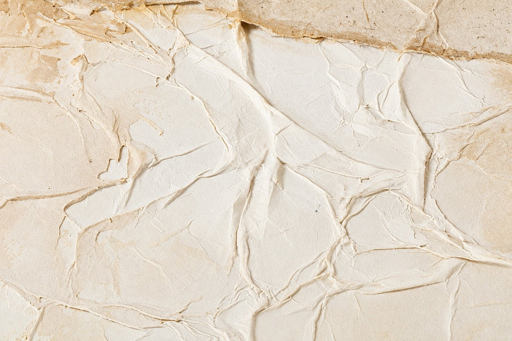 Detalle de la textura con pliegues del Cuadro Caliza