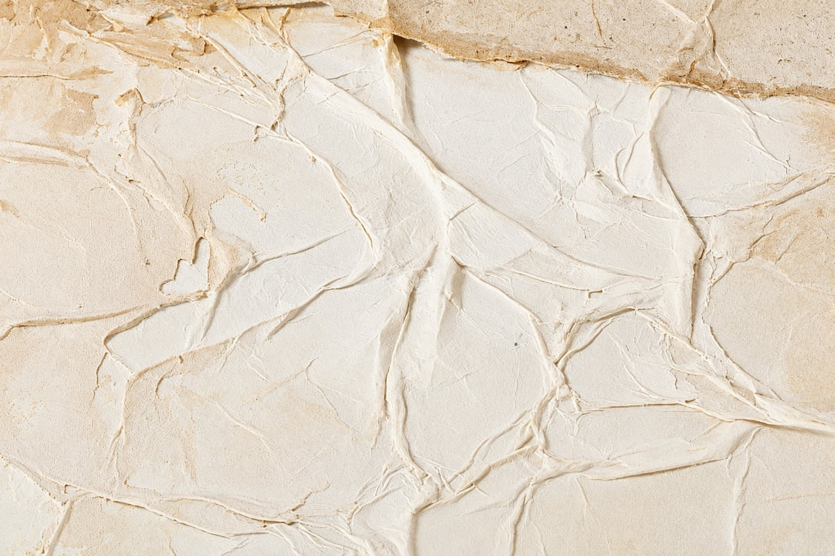 Detalle de la textura con pliegues del Cuadro Caliza