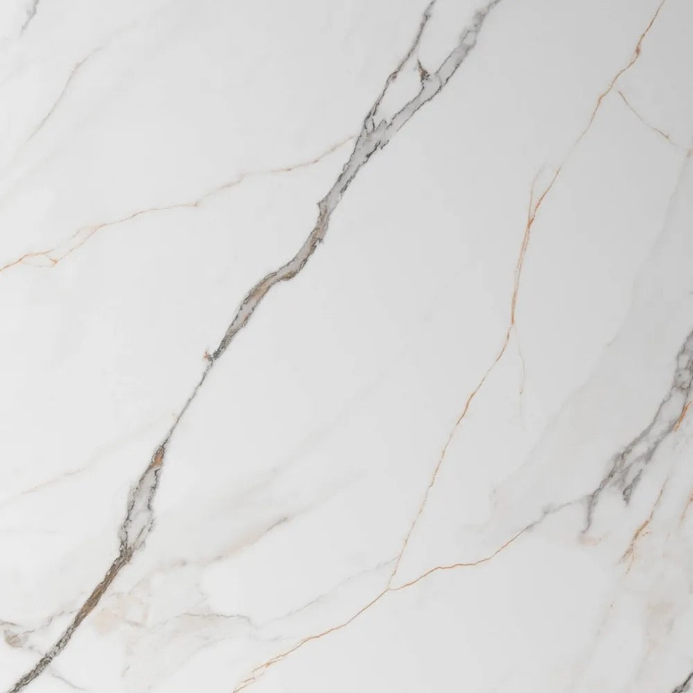 Mesa Comedor Milano Blanco-Marrón DM-Cerámica