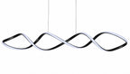 Lámpara Zelia, espiral de aluminio con luz LED