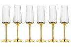 Copas Flauta Golden, set de 6