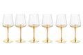 Copas de Vino Golden, set de 6
