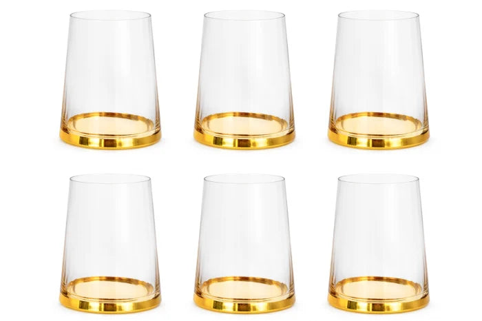 Vasos Golden, set de 6