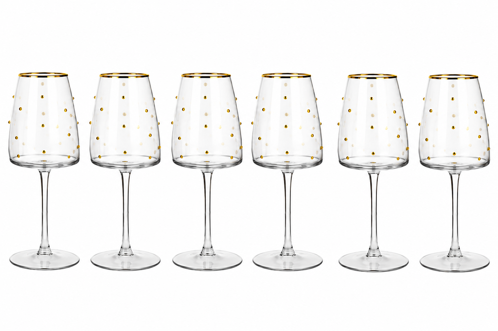 Copas de Vino Bijou, set de 6