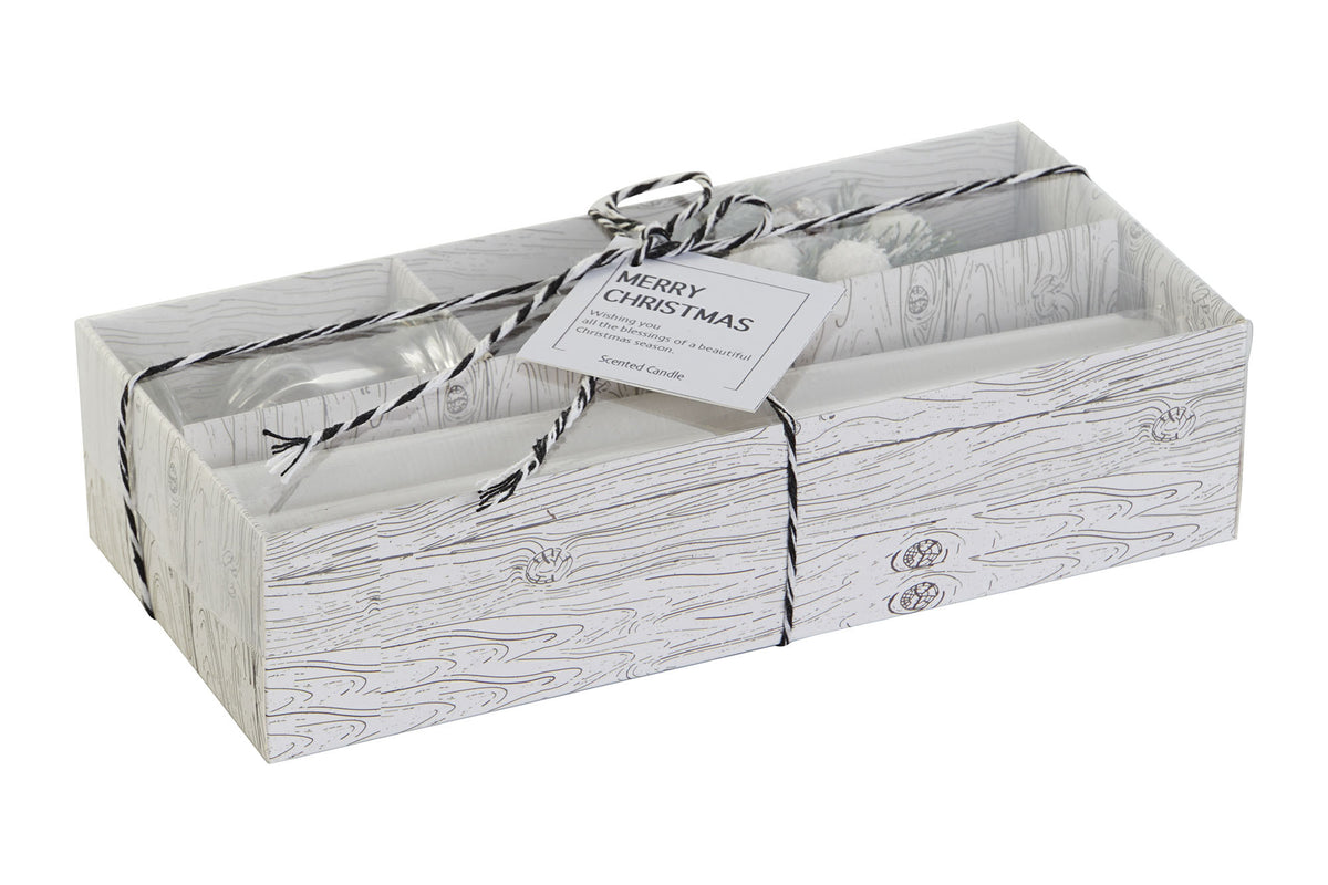 Velas Winter Glow, set de 4