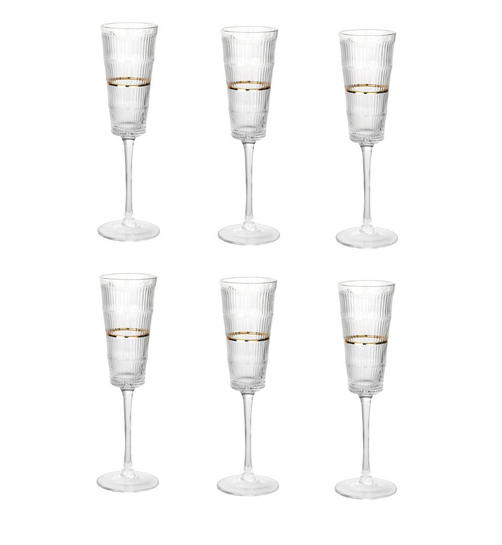 Copas Flauta Dorella, set de 6