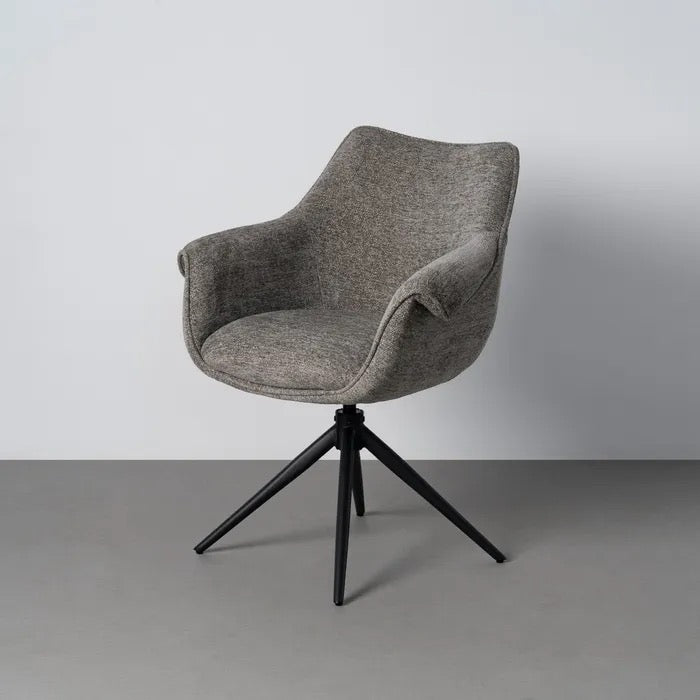 Silla Amara en gris con patas negras