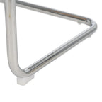 Base de acero cromado con taco protector