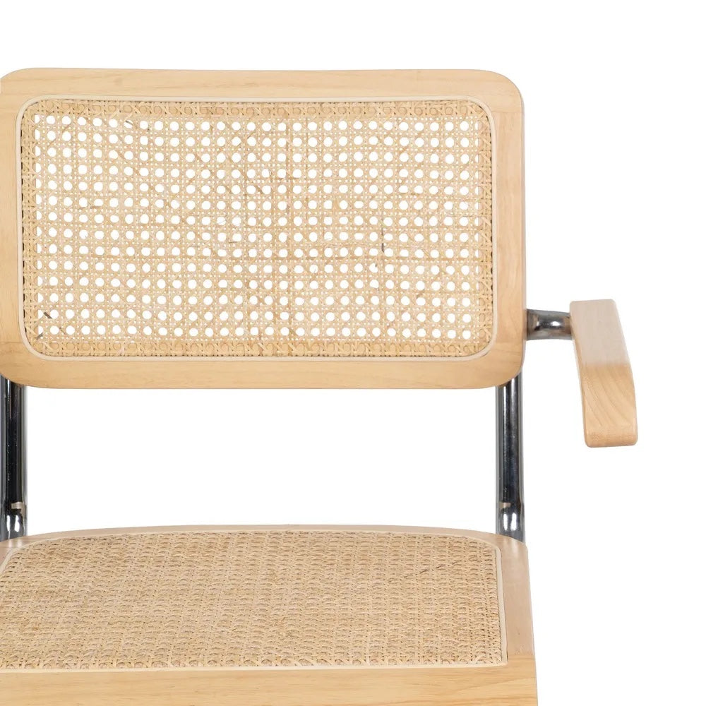 Respaldo y asiento de rejilla de ratán de la silla Berlín