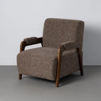 Sillón Noren marrón de lado