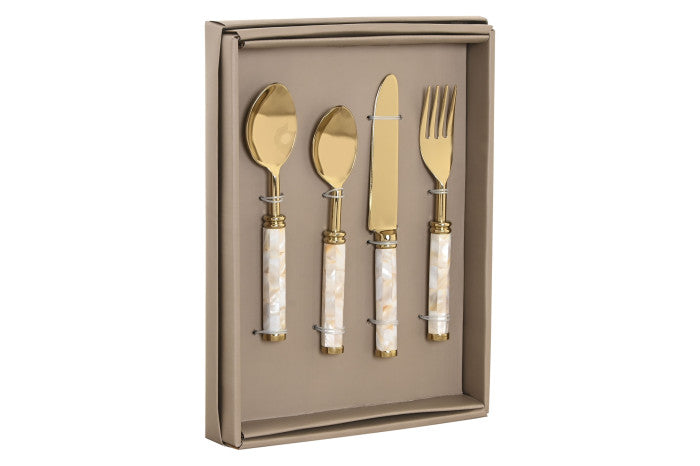 Cuberteria Jaipur Set 16 INOX Nacar